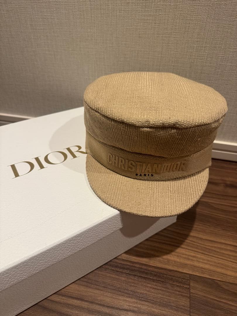 Christian Dior ベージュ キャスケット 57