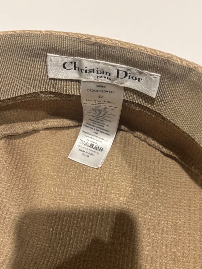 Christian Dior ベージュ キャスケット 57