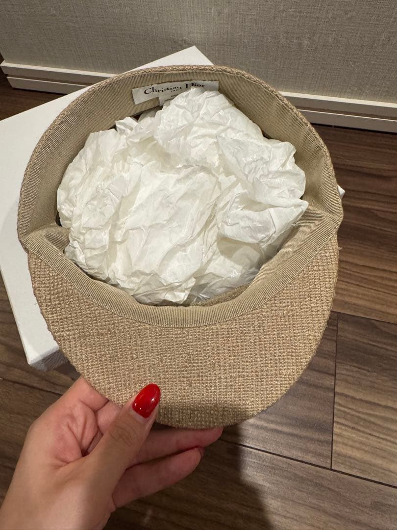 Christian Dior ベージュ キャスケット 57