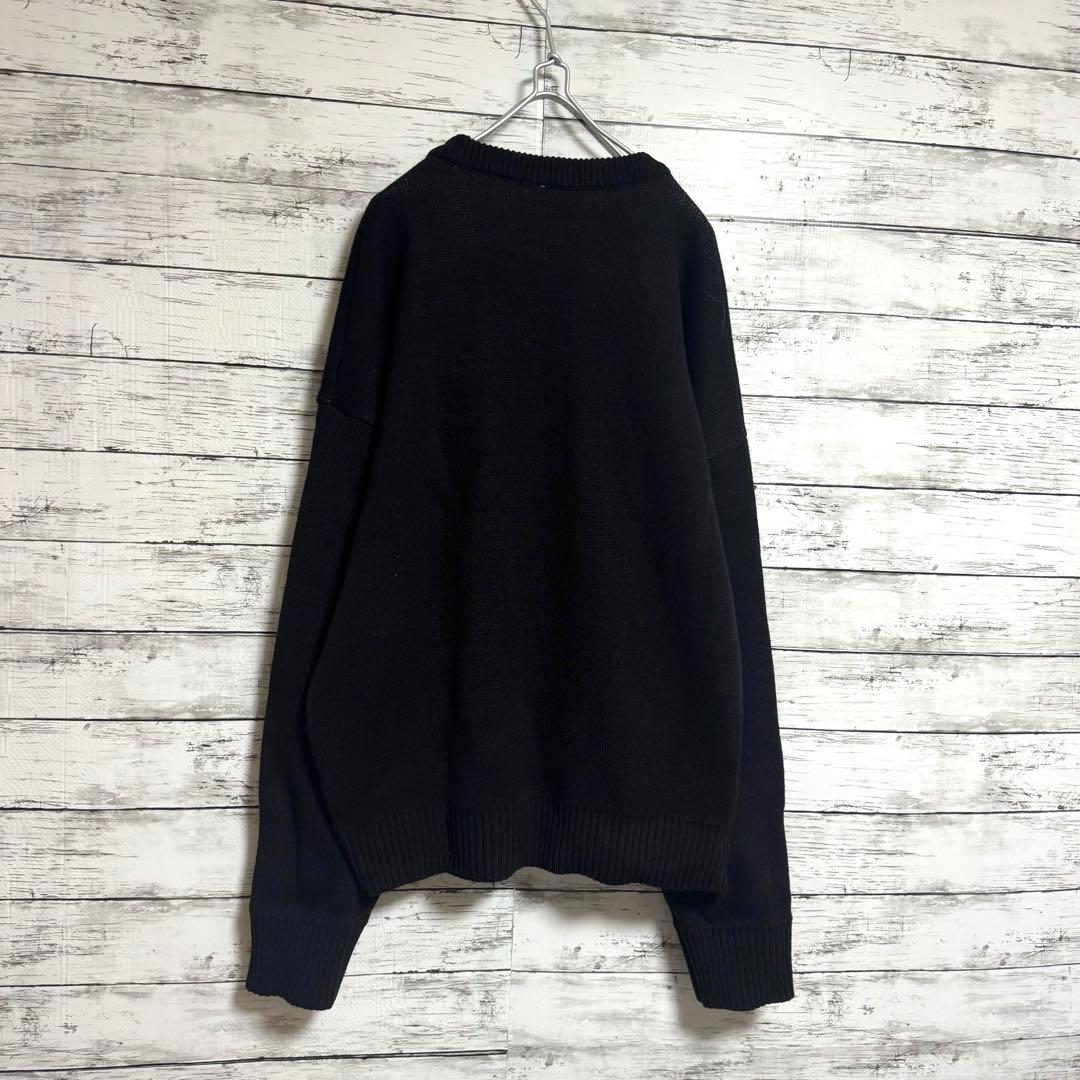 大人気　OY モディファイ　オードリーニット　ベアー　萌袖　ブラック　Lサイズ