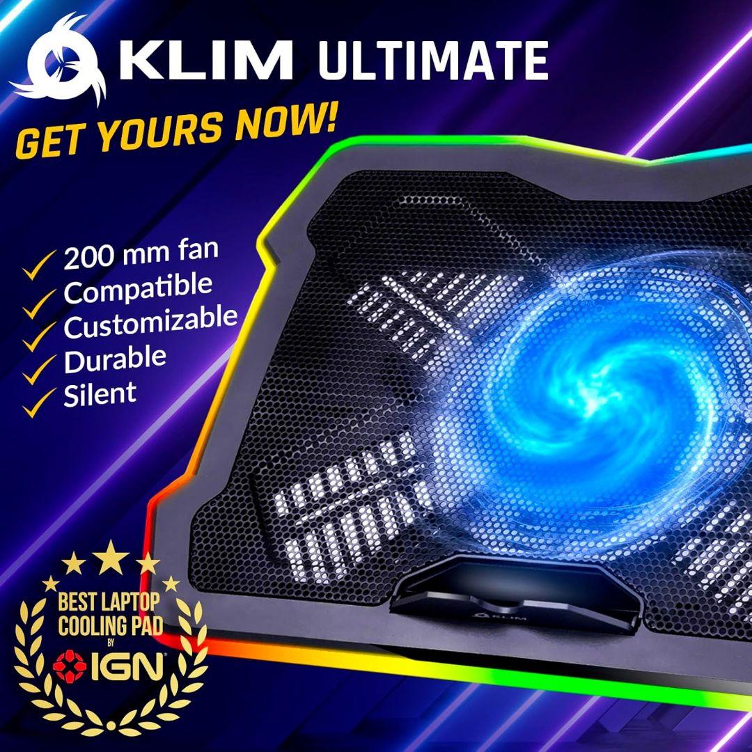 KLIM Ultimate RGB ノートパソコン冷却パッド