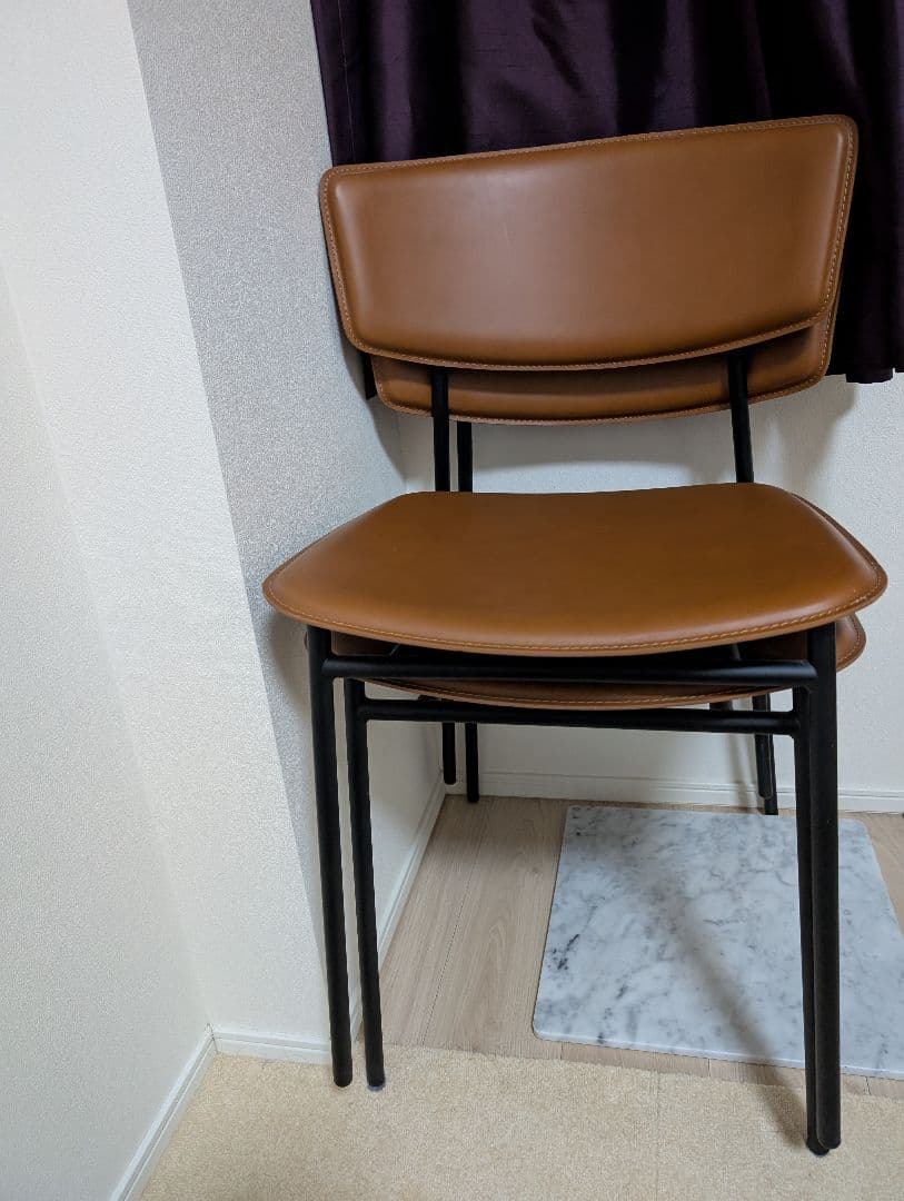 カリガリス　フィフティーズ　ダイニング　チェア　ブラウン　①