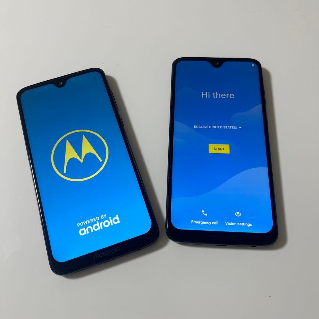 Motorola Moto G7 ブラック 6.2インチ　2台まとめ売り