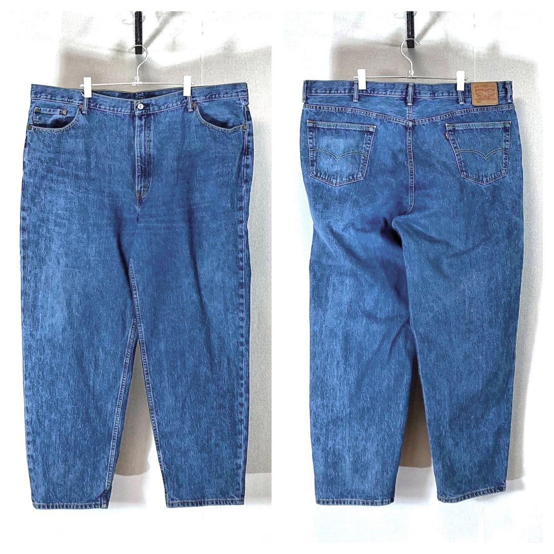 リーバイス560デニムパンツ大バギーワイドテーパードw48アメリカUSA古着