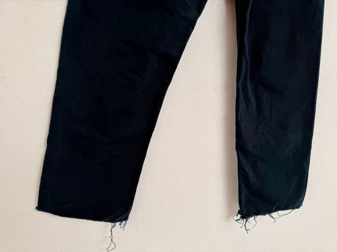 超スペシャル 33X32 W33 カーハート ダブルニー パンツ ブラック