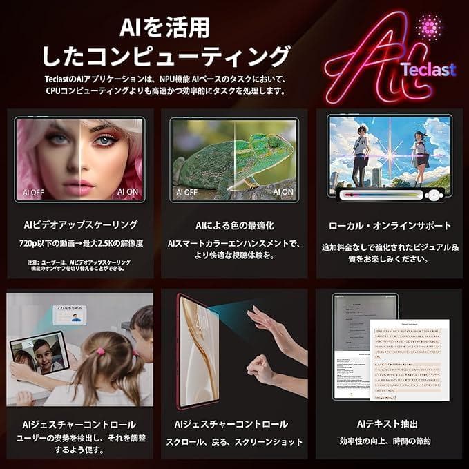 Android15 12インチタブレットTeclast T60AI