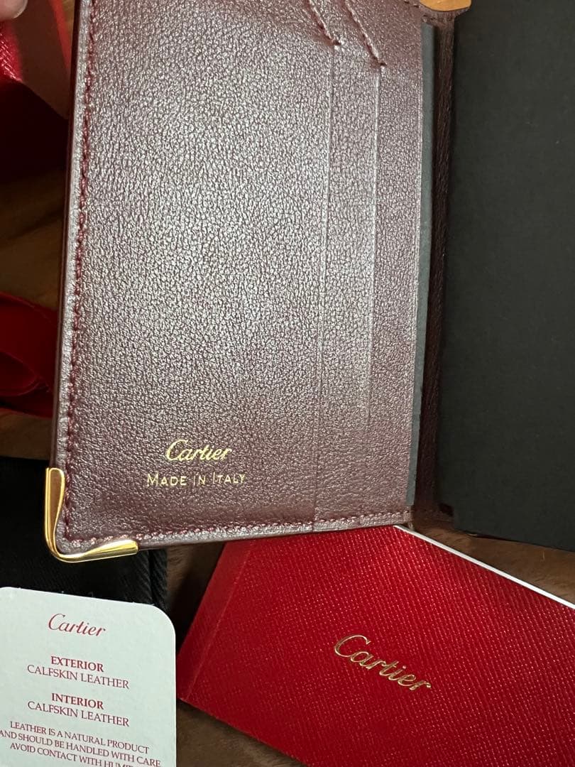 Cartier カーフスキンレザー 名刺入れ