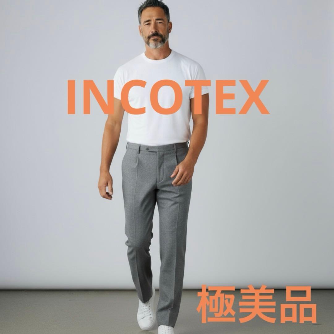 極美品❗️INCOTEX インコテックスグレー スラックス 1951ズボンパンツ
