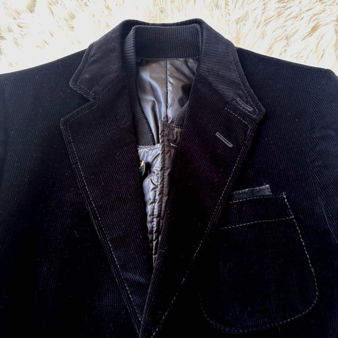 美品グッチGUCCIコーデュロイ テーラードジャケット ブルゾン付シェリーライン
