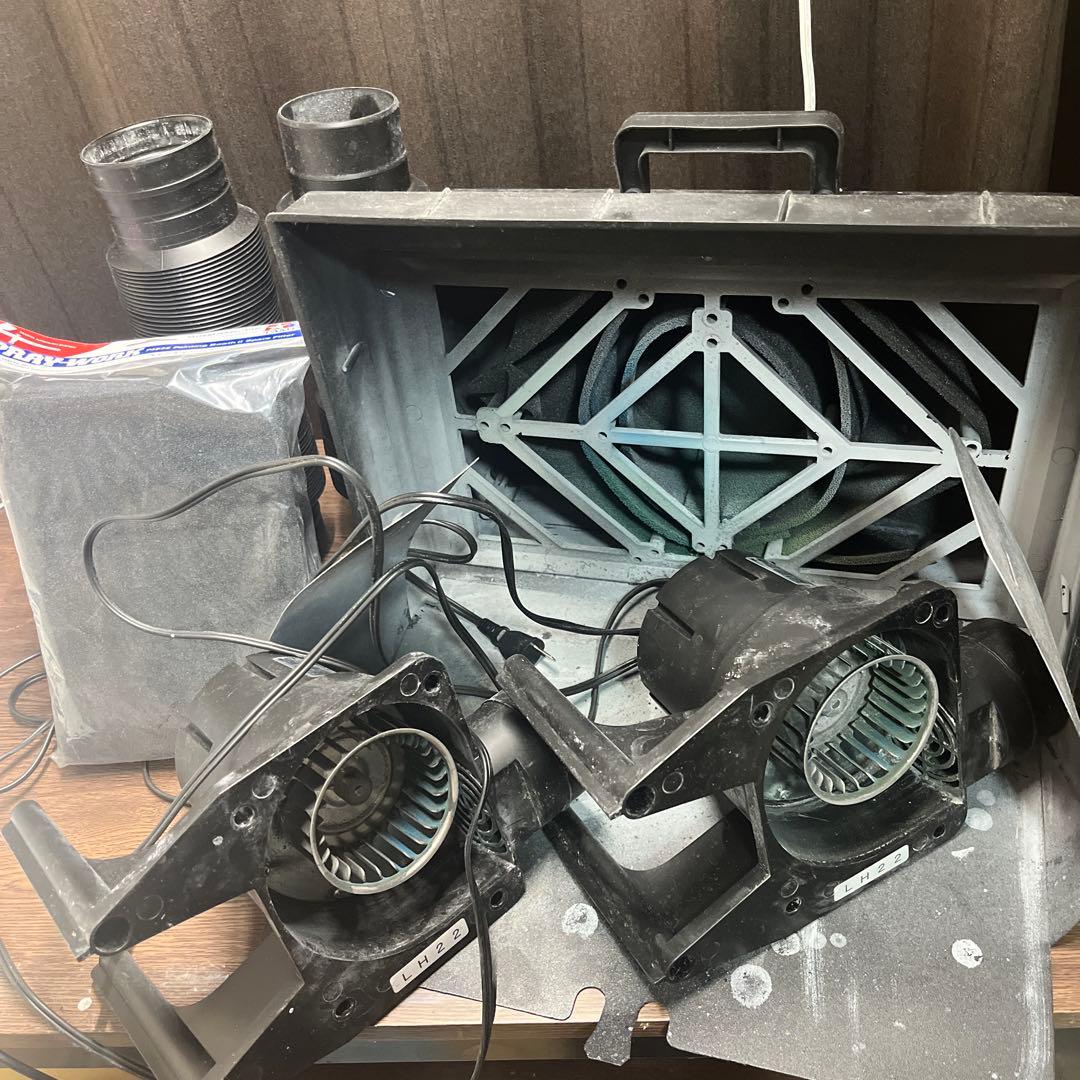 交換フィルター付き　タミヤ　ペインティングブースⅡ　ツインファン　塗装ブース