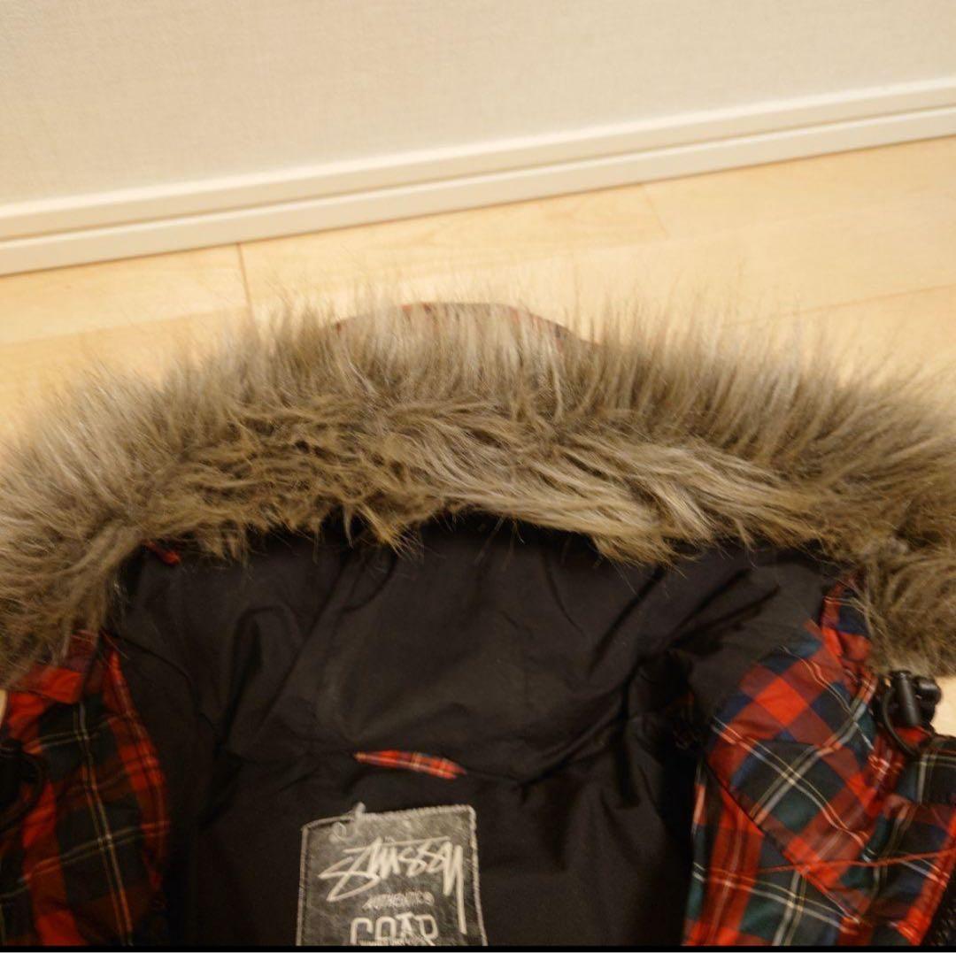 マ*ー様 希少、美品　OLD STUSSY ステューシー　 フードファー　ダウン