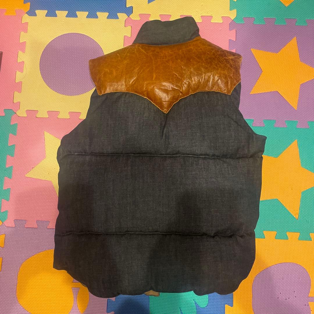 ロッキーマウンテン　ダウンベストデニム