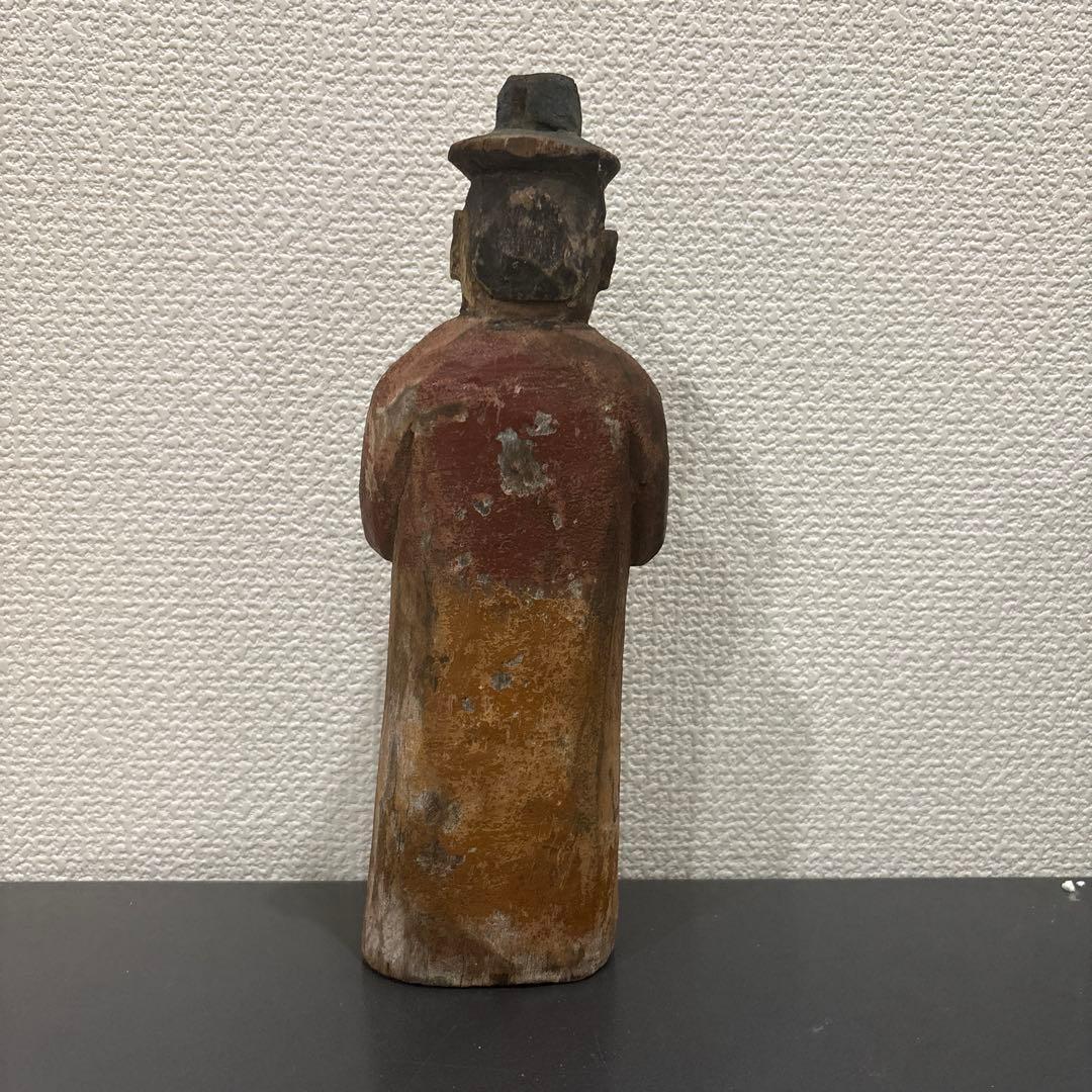 400年前の韓国人　木製　木彫
