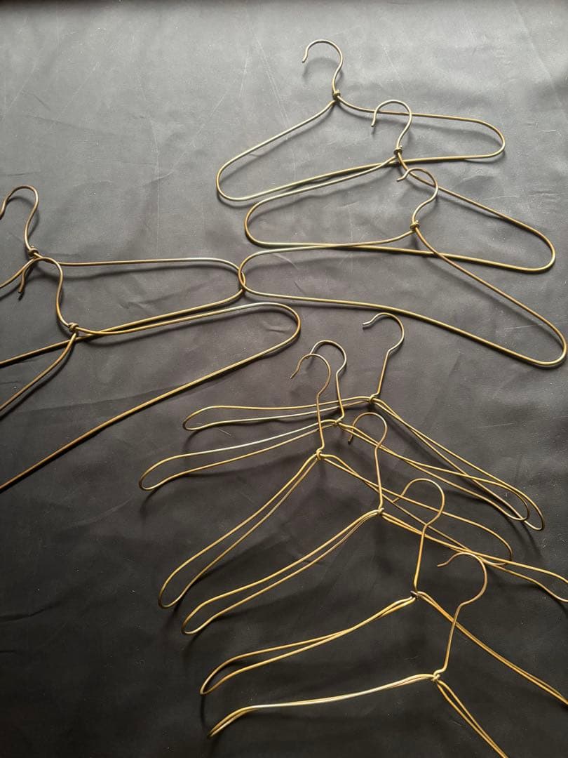 未草•作家物•真鍮ハンガー•ハンドメイド•11本セットアンティーク•シャビー