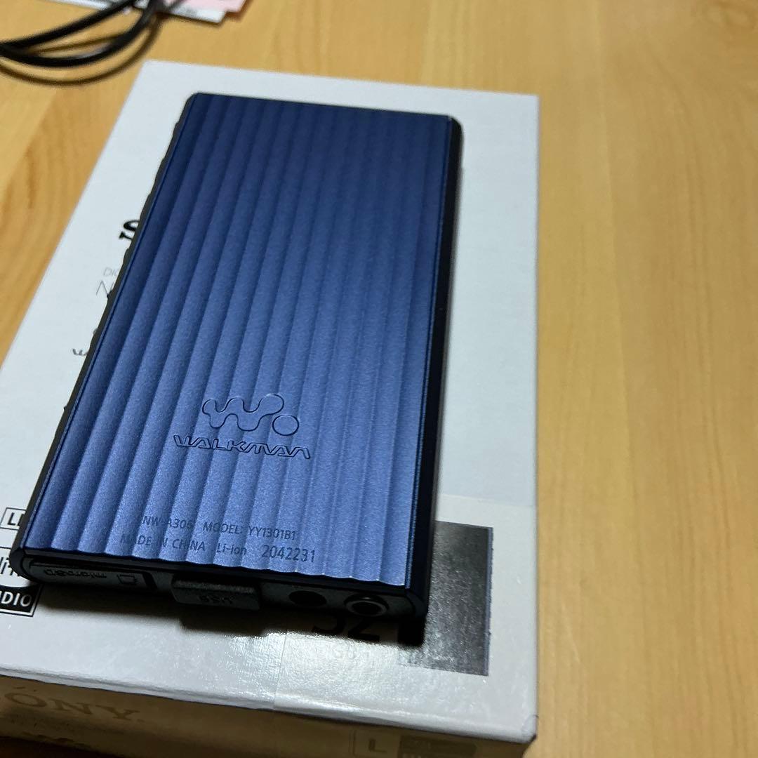 SONY NW-A306 32GB ブルー 保護フィルム シリコンケース等付き