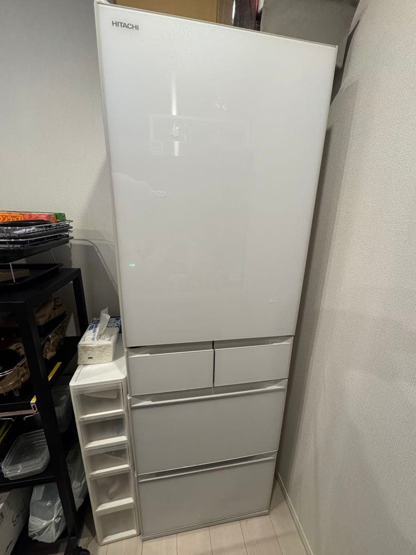 HITACHI 冷蔵庫 470L 左開き　R-HWS47NL