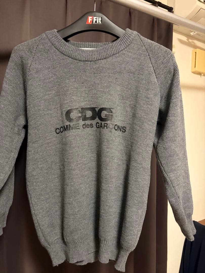 CDG グレー ニットセーター Mサイズ