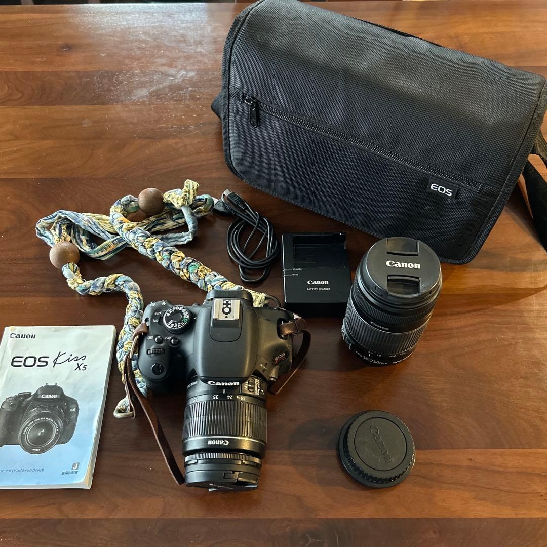 Canon キャノン　EOS Kiss x5 レンズ2個セット