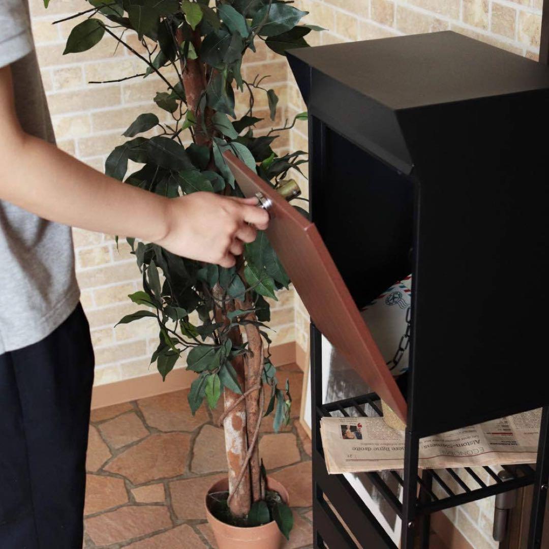 【新品】ポスト 置き型 スタンド モダン 郵便受け 郵便ポスト ダイヤル鍵付き