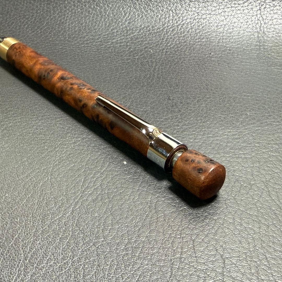 hone194台湾樟葡萄杢　瘤　最強低重心　溝付き　真鍮　瘤の欠け多い