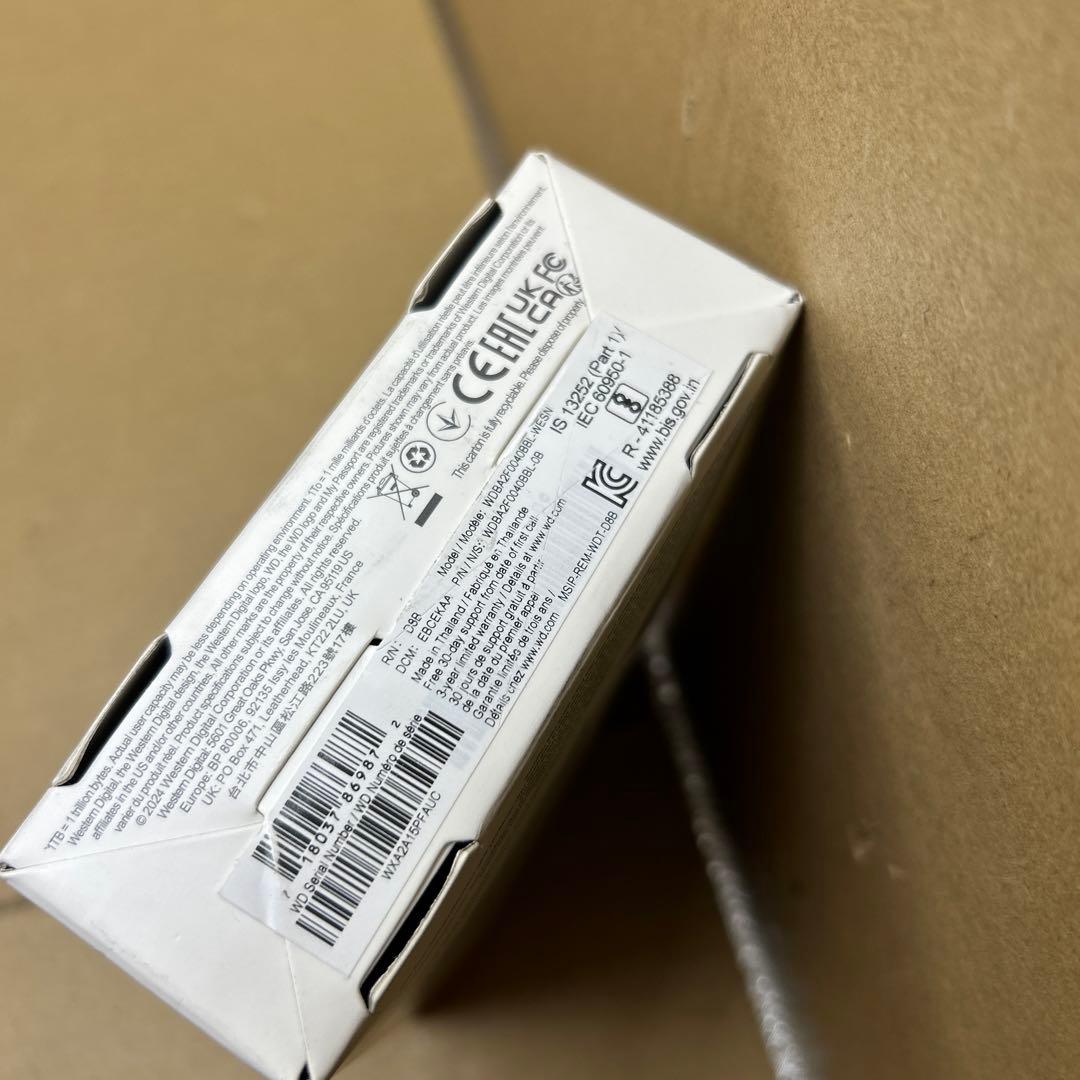 ウエスタンデジタル　WD Mac用ポータブルHDD 4TB