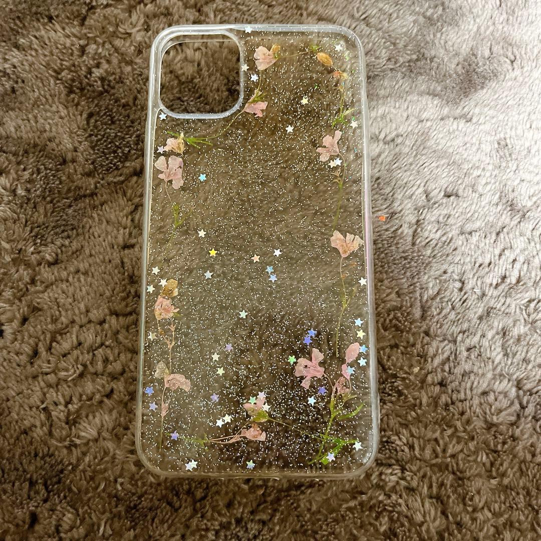 ケース 防水 電話iphone11 12 pro ドライフラワー
