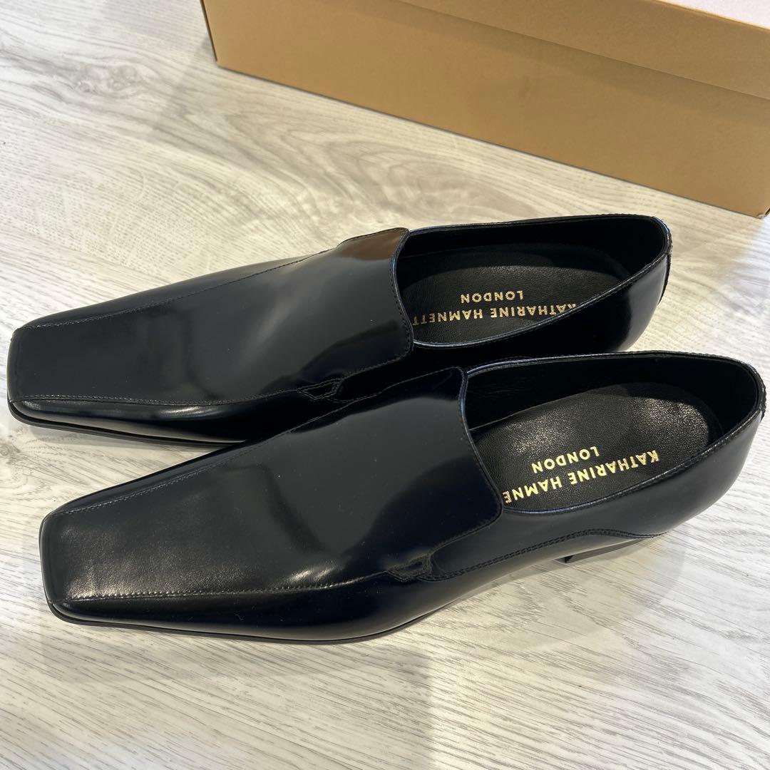 KATHARINE HAMNETT 25.5 ブラック　メンズ　ビジネスシューズ
