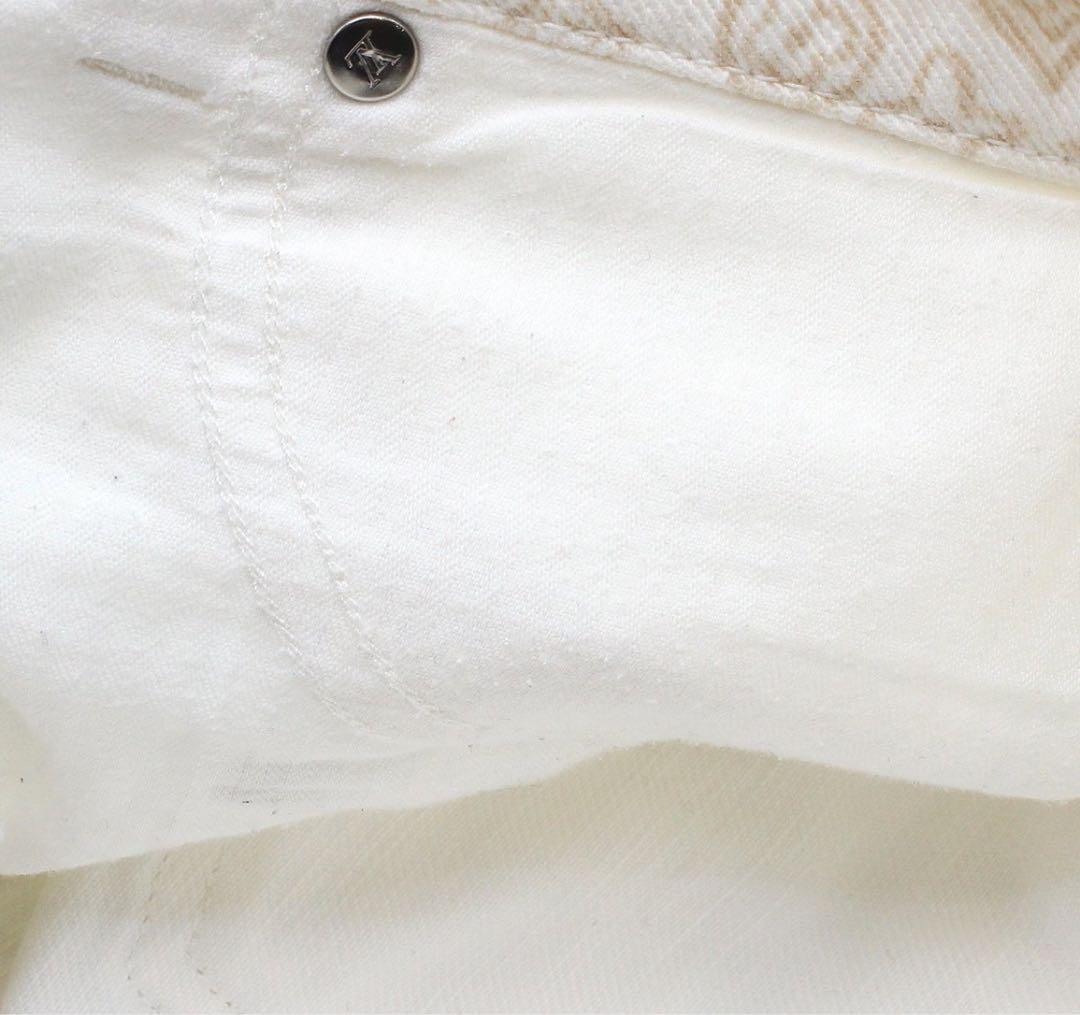 E2037 美品!! ルイヴィトン モノグラム デニム コットン ショートパンツ