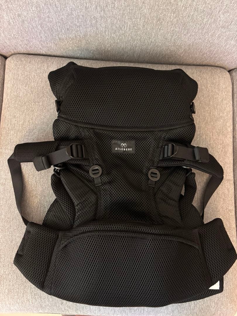 【美品】 AILEBEBE エールべべ 抱っこ紐 ブラック