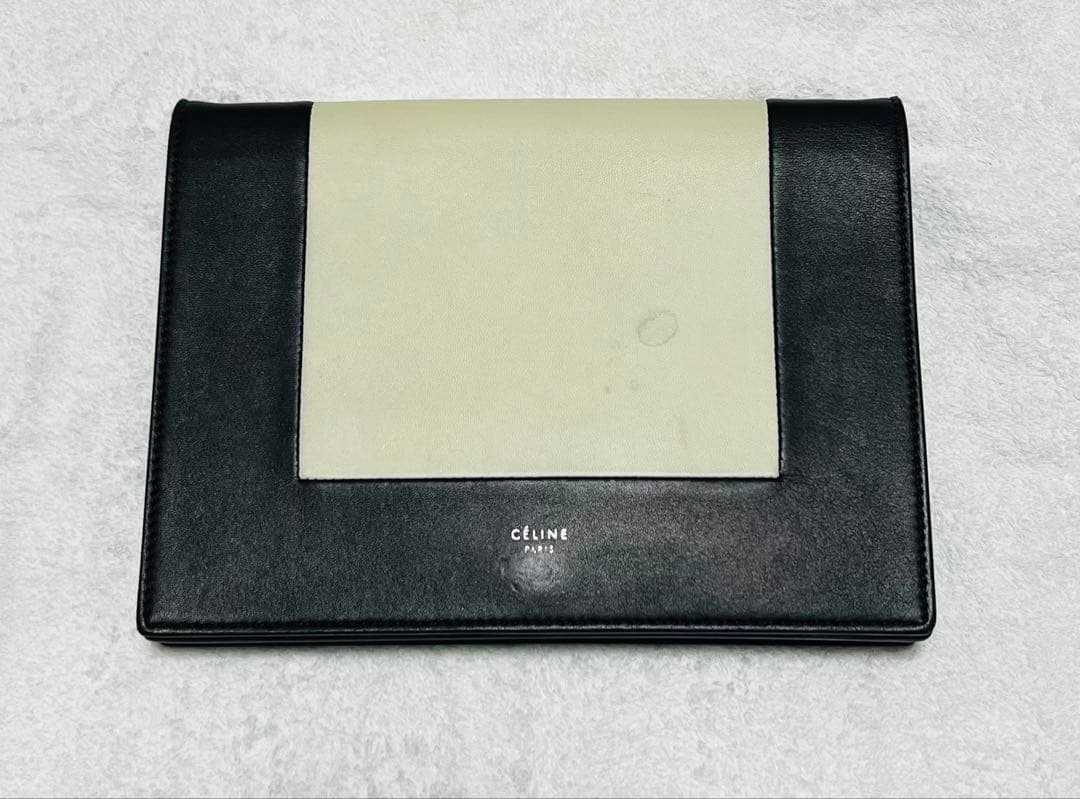 CÉLINE 2wayクラッチバッグ ブラック/ホワイト