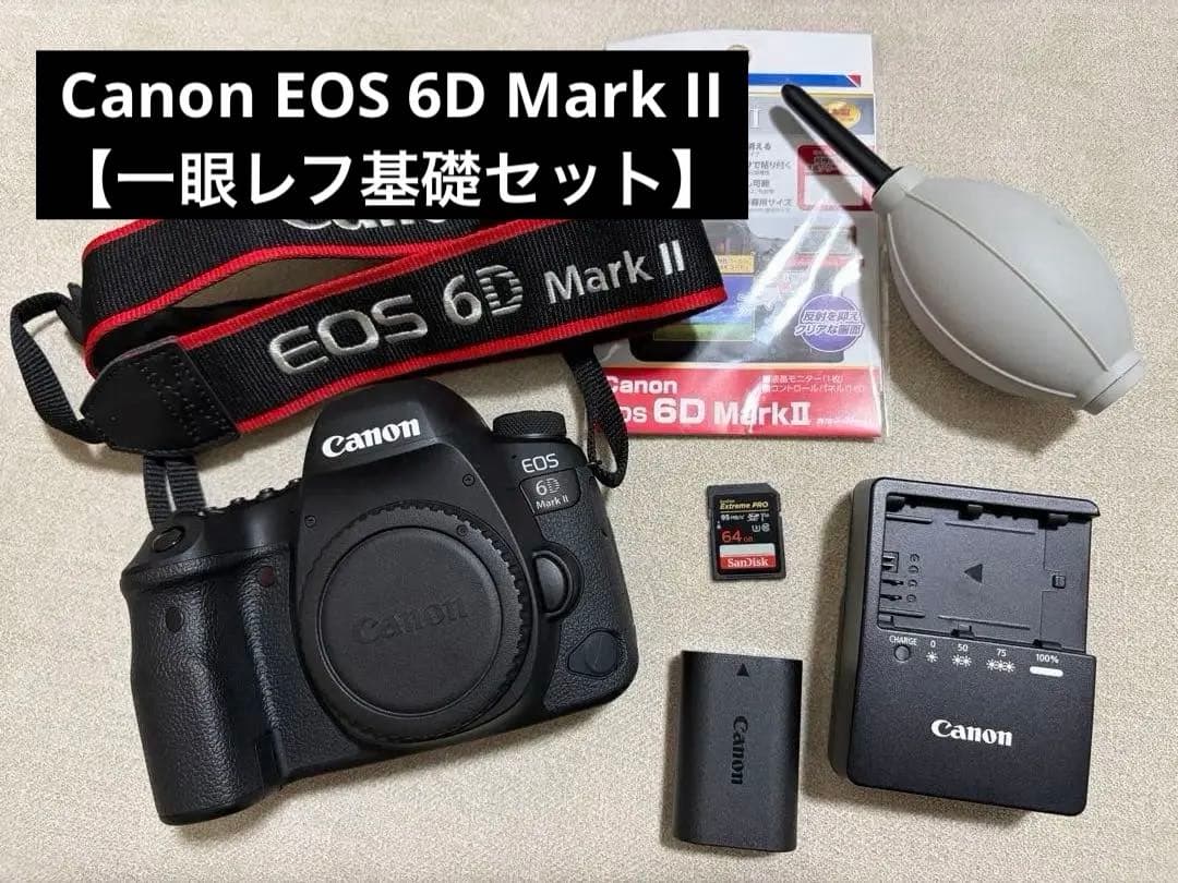 【値下しました】Canon EOS 6D Mark II 【一眼レフ基礎セット】
