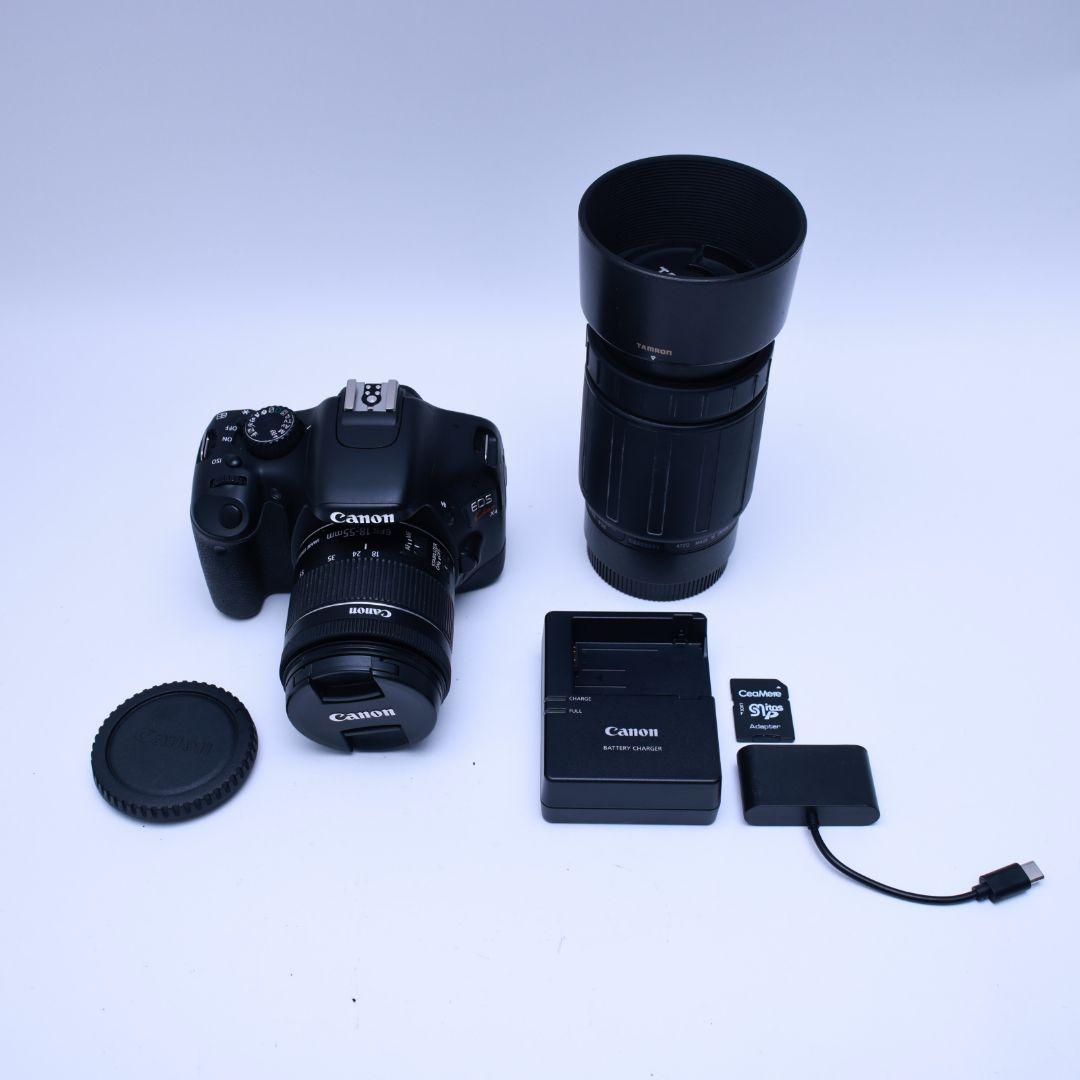 スマホ転送可 Canon Kiss X4 一眼レフデジタルカメラ レンズ2本等付