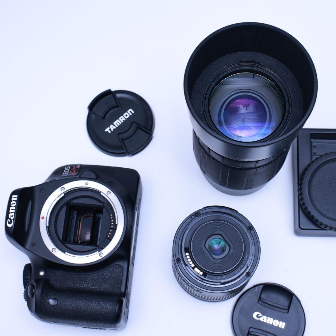 スマホ転送可 Canon Kiss X4 一眼レフデジタルカメラ レンズ2本等付