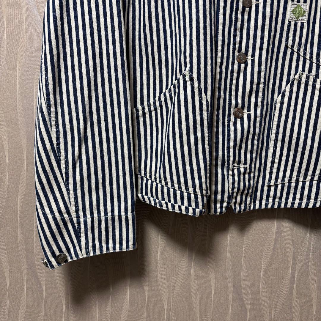 USA製 ポストオーバーオールズ 最初期 カバーオール ヒッコリー M 緑タグ