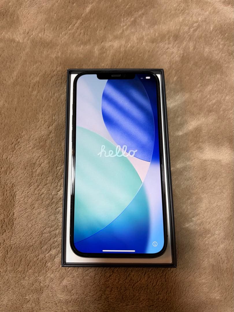 iPhone 12 Pro Max グラファイト 黒SIMフリー ガラスフィルム