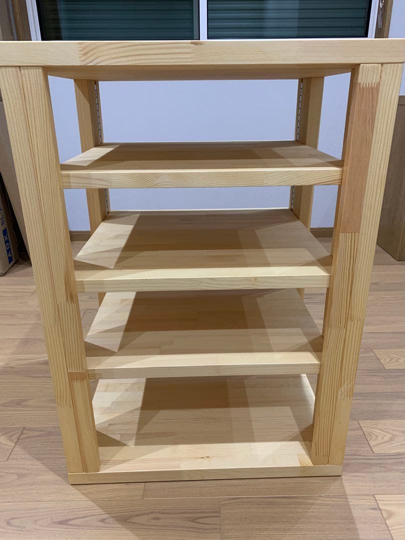 木製 5段オーディオラック　特注品