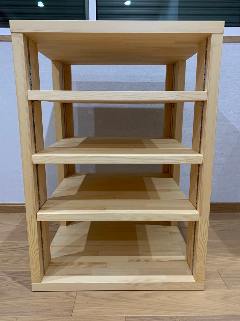 木製 5段オーディオラック　特注品