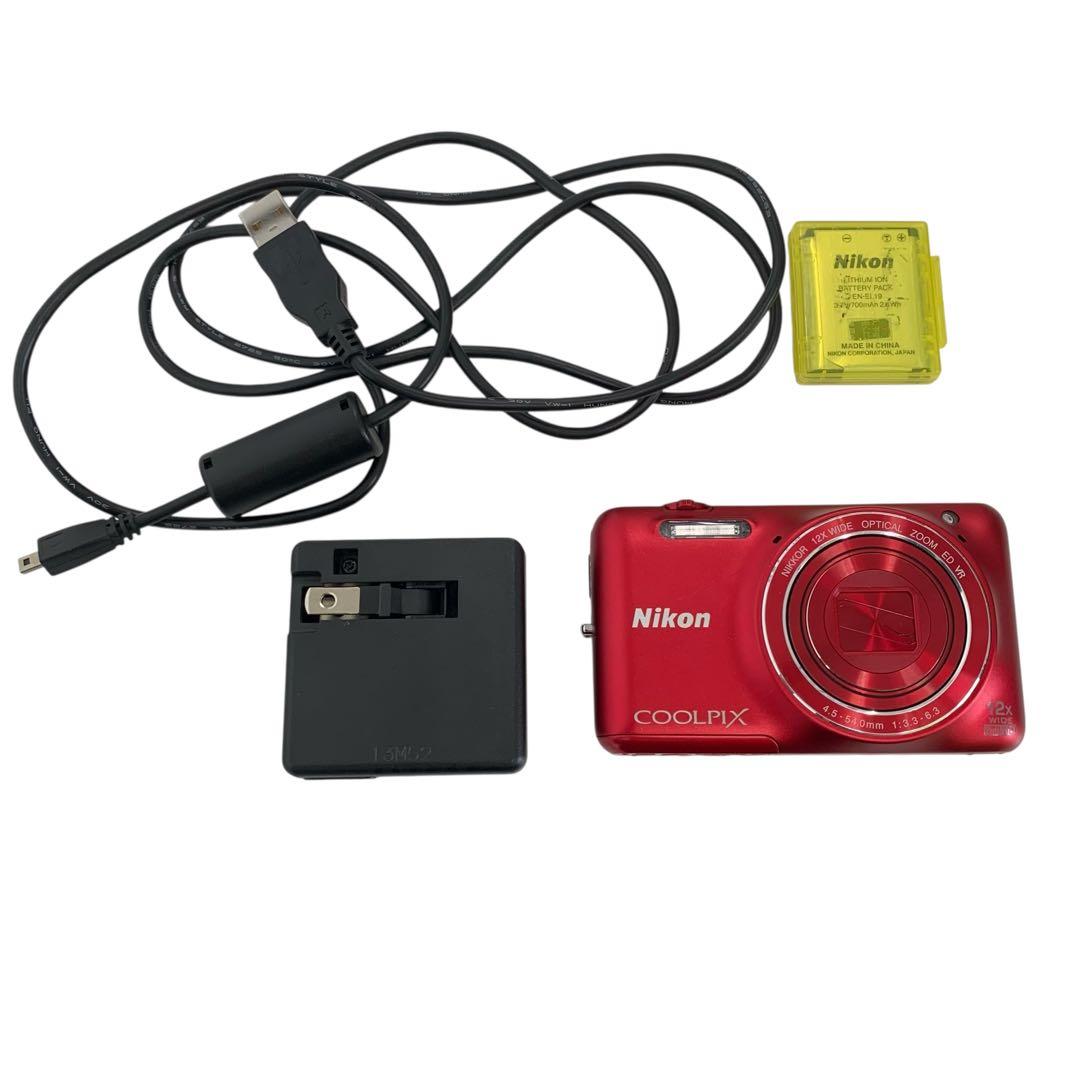 M15769 Nikon COOLPIX S6600 レッド 12倍光学ズーム