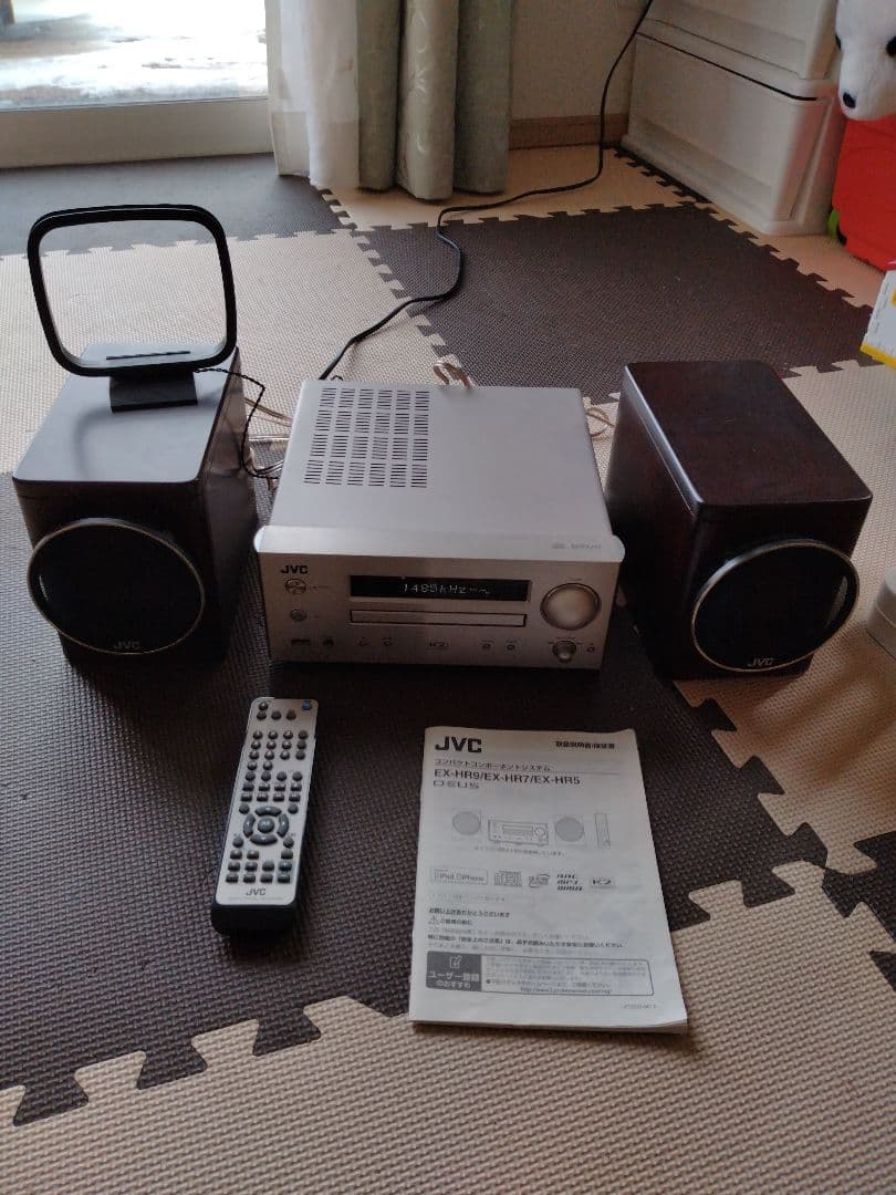 美品、音出しOK！JVC EX-HR5ウッドコーンコンポ（ジャング)