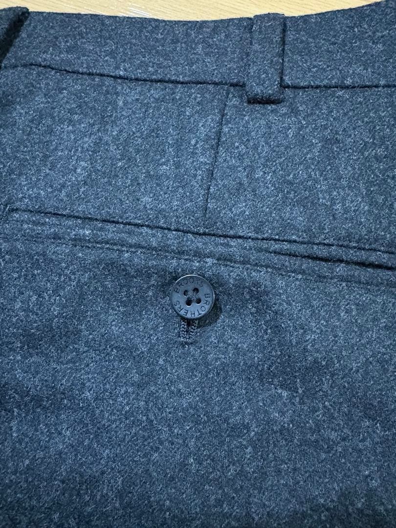 未使用　ブルックスブラザーズ　イタリア製カノニコ　ウールフランネル　W42