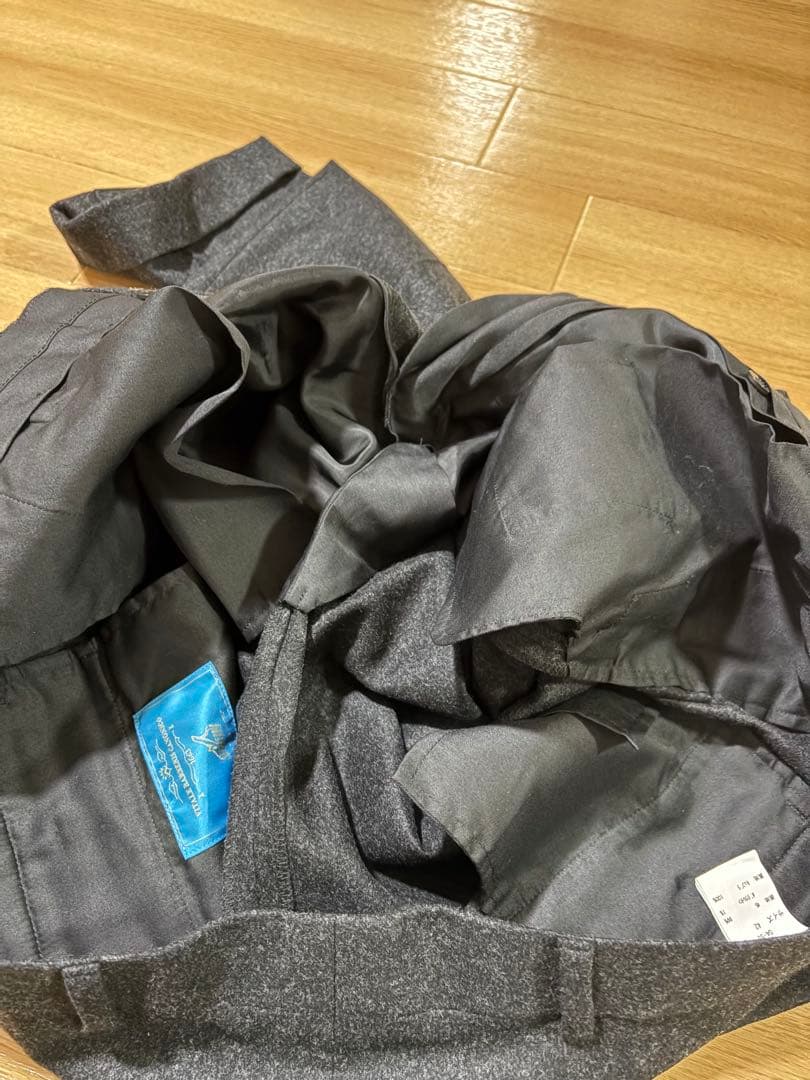 未使用　ブルックスブラザーズ　イタリア製カノニコ　ウールフランネル　W42