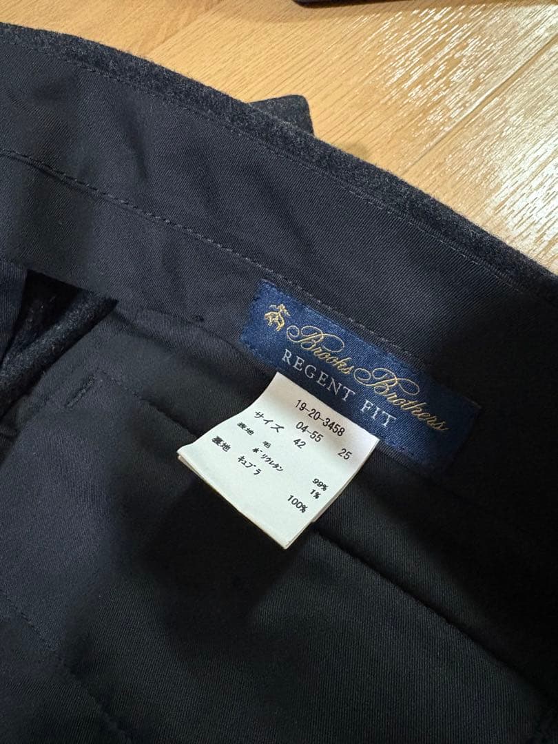 未使用　ブルックスブラザーズ　イタリア製カノニコ　ウールフランネル　W42