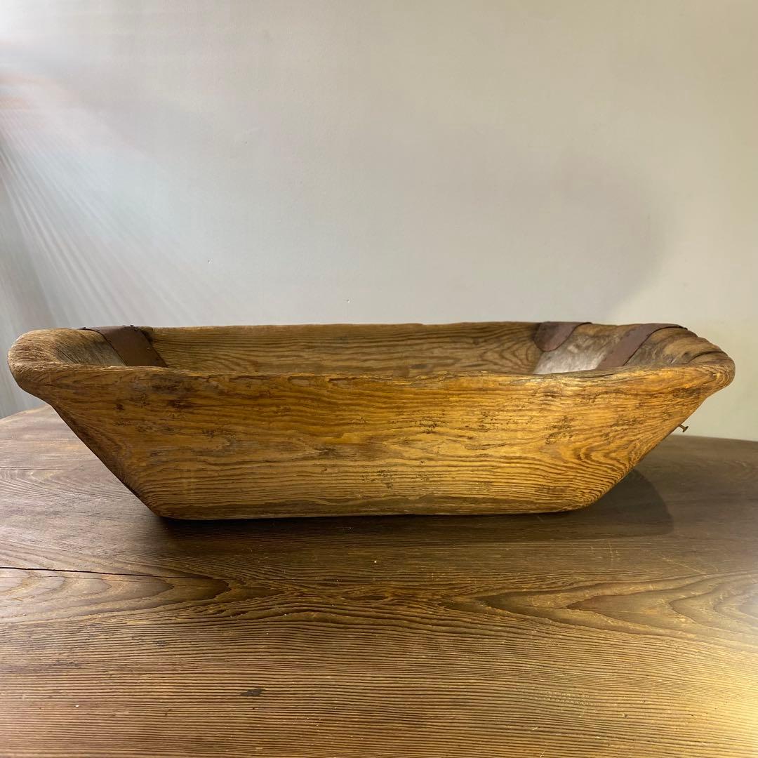 アンティークウッドボウル 大きな木の器