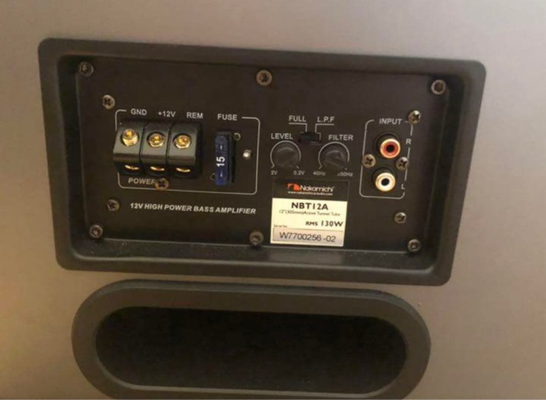 Nakamichi アンプ内蔵ウーファー　30cm 重低音　直取OK