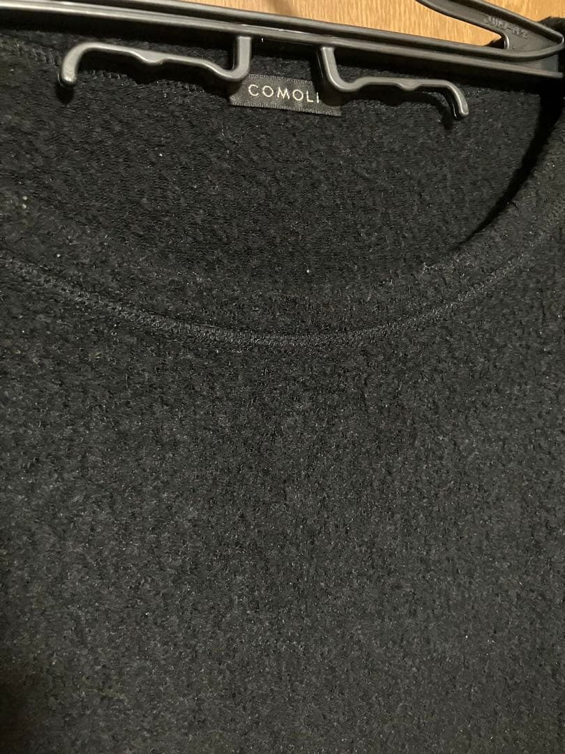 COMOLI シルク フリース クルーネック size1 20AW