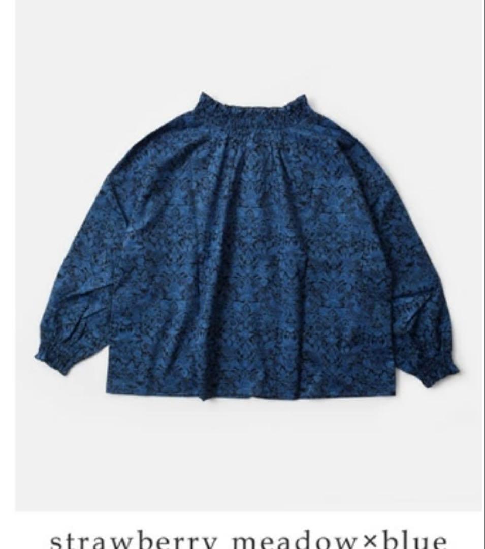 sosotto ソソット リバティプリント 2way ゴムシャーリングブラウス