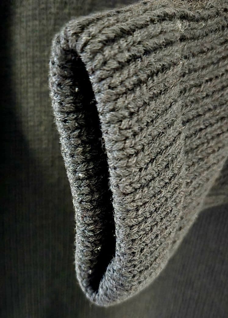 【AD1997】コムデギャルソンオム ケーブル編ヘビーニット 濃紺