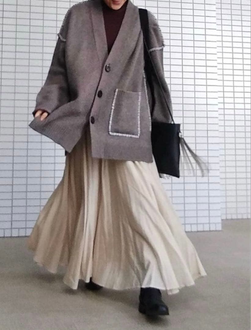 P*】様 nagonstans NEW ENGLAND BOX Vカーディガン