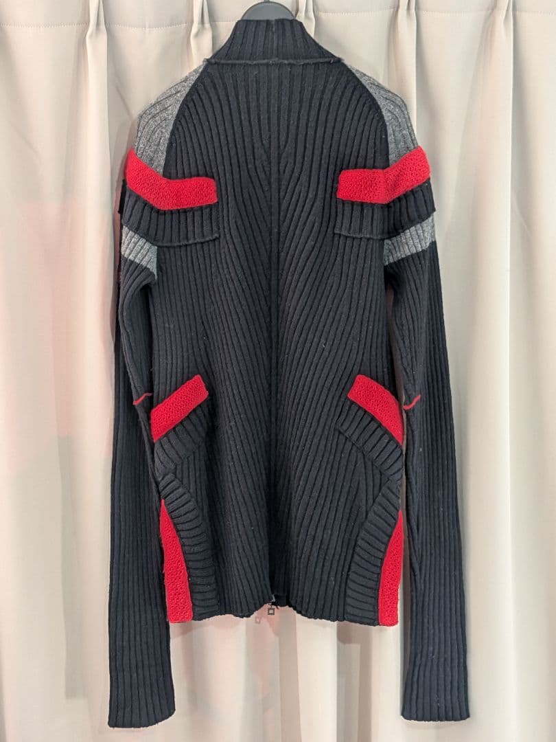 90s Y2K マリテフランソワジルボー デザインニットジャケット L