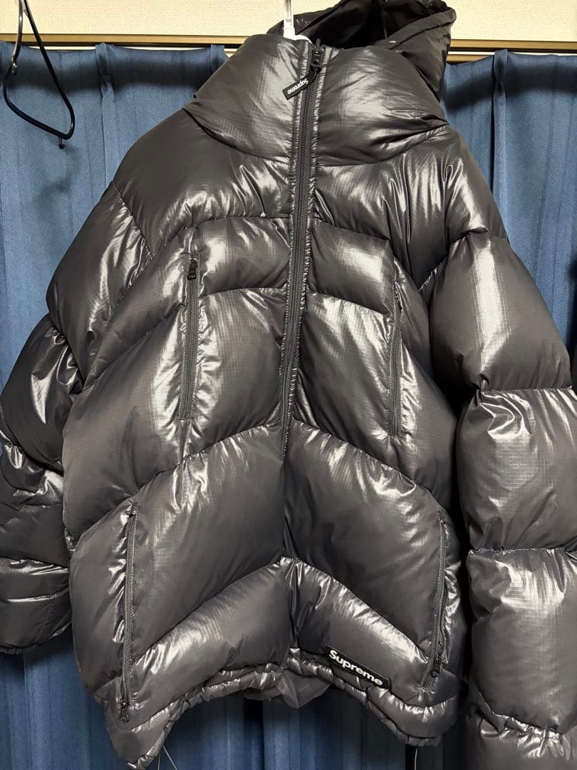 シュプリームリバーシブルフェザーウェイトダウンパフジャケットブラック